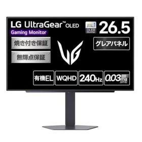 LG 有機EL ゲーミング モニター 27GX704A-B 26.5インチ/WQHD@240Hz/0.03ms/HDR TB400/グレア