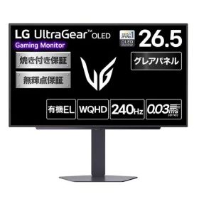 LG 有機EL ゲーミング モニター 27GX704A-B 26.5インチ/WQHD@240Hz/0.03ms/HDR TB400/グレア