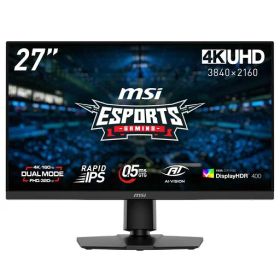 MSI ゲーミングモニター MAG 272URDF E16 27インチ/4K/RAPID IPSパネル/160Hz(フルHD設定時:320Hz)/0.5ms(GTG、最小値)/デュアルモード/DisplayHDR 400/HDMI2.1/DP