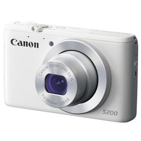 【中古】Canon デジタルカメラ PowerShot S200(ホワイト) F値2.0 広角24mm 光学5倍ズーム PSS200(WH)