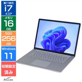 【Bランク】Microsoft Surface Laptop 4 1979 第11世代 Core i7-1185G7 メモリ16GB SSD 256GB NVMe Windows11 Pro 15インチ タッチパネル 顔認証 Wi-Fi6 サーフェス A4型 中古ノートパソコン