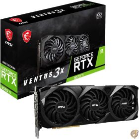 【26時間!最大2000円クーポン】MSI GeForce RTX 3070 Ti VENTUS 3X 8G OC ゲーミンググラフィックカード - 8GB GDDR6X 1800MHz PCI Express Gen 4 256ビット 3x DP v 1.4a HDMI 2.1 (4K対応)