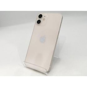 【中古】Apple au 【SIMロック解除済み】 iPhone 12 mini 64GB ホワイト MGA63J/A【宇田川】保証期間１ヶ月【ランクC】
