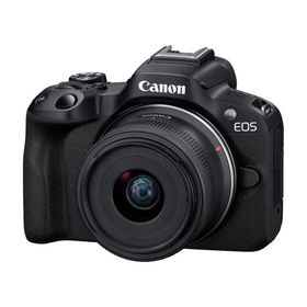 【送料無料】Canon キヤノン ミラーレス EOS R50 BK RF-S18-45 IS STM レンズキット ブラック