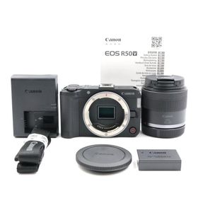 シャッター数1000枚 Canon EOS R50 V RF-S14-30mm PZレンズキット ブラック ミラーレス一眼カメラ