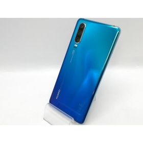 【中古】Huawei 国内版 【SIMフリー】 HUAWEI P30 オーロラ ELE-L29【京都】保証期間１ヶ月【ランクB】