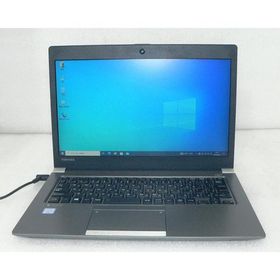 Windows10 Pro 64bit 東芝 dynabook R63/F (PR63FGA4447QD1H) Core i3-6006U 2.0GHz メモリ 8GB 256GB(NVMe SSD) 13.3インチ(1366×768) バッテリー完全消耗
