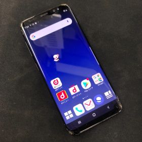 【訳あり品】Galaxy S8 docomoSIMロックあり 64GB SC-02J ブラック【保証なし】