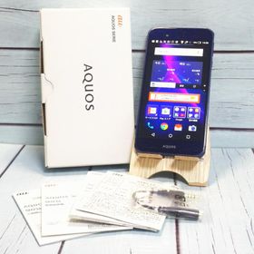 au AQUOS SERIE SHV34 ネイビー ブルー 新品同様品 本体 白ロム SIMロック解除済み SIMフリー ほぼ新品 S000860