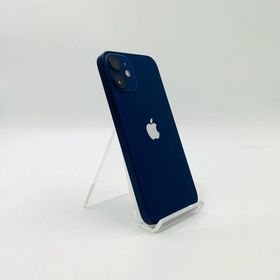 【全額返金保証】【最速発送】 iPhone 12 mini 64GB ブルー docomo SIMフリー 白ロム 動作確認済 76%