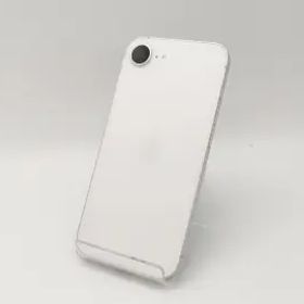 【中古】Apple au 【SIMフリー】 iPhone 16e 128GB ホワイト MD1R4J/A【広島本通】保証期間１ヶ月【ランクB】