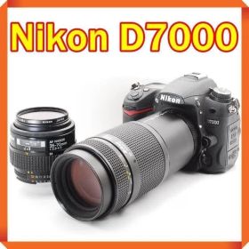 ✨少シャッター Nikon D7000 一眼レフ スマホ転送 ダブルレンズセット