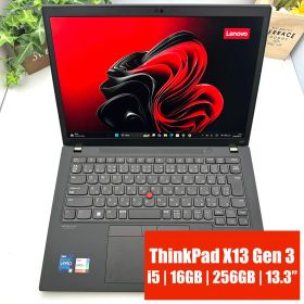 【第12世代・バッテリー100%】ThinkPad X13 Gen 3 Core i5-1245U 16GB 256GB 13.3型【78】