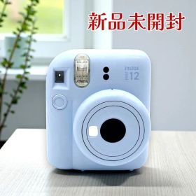 FUJIFILM 富士フイルム チェキ instax mini 12 INS MINI 12 BLUE インスタントカメラ ブルー 自撮り 接写対応