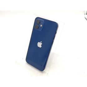 【中古】Apple SoftBank 【SIMロック解除済み】 iPhone 12 64GB ブルー MGHR3J/A【柏】保証期間１週間【ランクC】