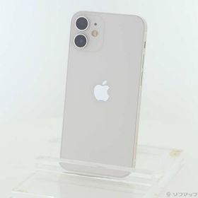 〔中古〕SoftBank iPhone12 mini 128GB ホワイト MGDM3J／A SoftBank〔368-ud〕