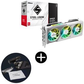 ASRock RX9070XT SL 16G ホワイト グラフィックボード + ASRockオリジナルマウスパッド セット