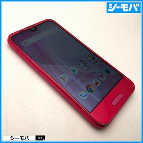 スマホ AQUOS R compact SHV41 SIMフリーSIMロック解除済 au ローズピンク 中古 android RUUN17536