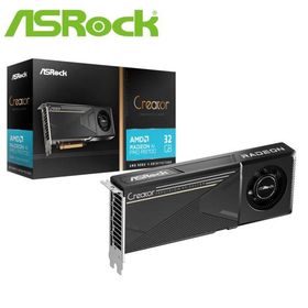 ASRock｜アスロック ASRock Radeon AI PRO R9700 CREATOR 32GB グラフィックボード(ブラック) R9700CT32G 返品種別B