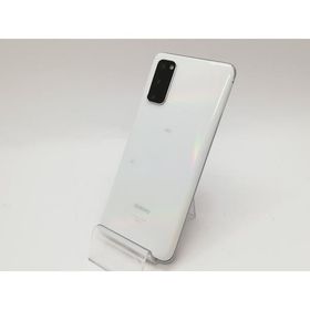 【中古】SAMSUNG au 【SIMロック解除済み】 Galaxy S20 5G クラウド ホワイト 12GB 128GB SCG01【府中ル・シーニュ】保証期間１ヶ月【ランクC】