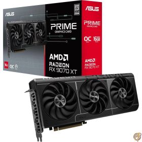 【5日最大2000円クーポン】ASUS Prime Radeon RX 9070 XT OCエディショングラフィックスカード (PCIe 5.0、HDMI/DP 2.1、2.5スロットデザイン、axialtechファン、デュアルボールファンベアリング、デュアルBIOS、GPUガード)。