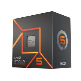 AMD Ryzen 5 7500F BOX Socket AM5 / 6コア12スレッド / 3.7GHz(ブーストクロック 5GHz) / L2 6MB+L3 32MBキャッシュ / GPU機能無し /
