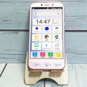 Softbank SHARP シンプルスマホ4 704SH ピンク 本体 白ロム SIMロック解除済み SIMフリー 美品 A437130