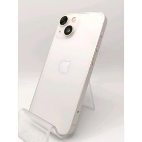 【中古】Apple au 【SIMフリー】 iPhone 13 mini 128GB スターライト MLJE3J/A【大阪本店】保証期間１ヶ月【ランクC】