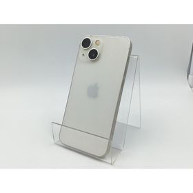 【中古】Apple au 【SIMフリー】 iPhone 13 mini 128GB スターライト MLJE3J/A【千葉】保証期間１ヶ月【ランクC】
