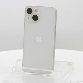 〔中古〕Apple(アップル) iPhone13 mini 128GB スターライト MLJE3J／A SIMフリー〔377-ud〕