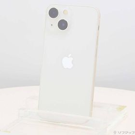〔中古〕Apple(アップル) iPhone13 mini 128GB スターライト MLJE3J／A SIMフリー〔262-ud〕