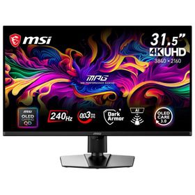 MSI｜エムエスアイ ゲーミング液晶ディスプレイ(31.5型/ QD-OLED/ 4K UHD 3840×2160/ 240Hz/ 0.03ms)(ブラック) MPGシリーズ MPG-322UR-QD-OLEDX24 返品種別A