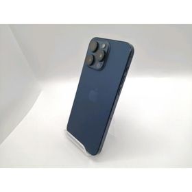 【中古】Apple SoftBank 【SIMフリー】 iPhone 15 Pro Max 512GB ブルーチタニウム MU6X3J/A【スマーク伊勢崎】保証期間１ヶ月【ランクC】
