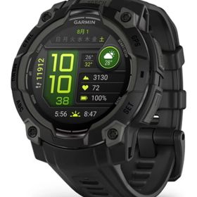 ＼抽選で最大10万ポイント／GARMIN ガーミン 腕時計 スマートウォッチ Instinct 3 AMOLED 45mm Black 010-02936-30