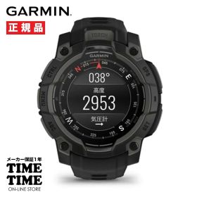 【27日10時まで！最大2,000円OFFクーポン！ポイント最大47.5倍】GARMIN ガーミン Instinct 3 AMOLED インスティンクト3 アモレッド 45mm Black GPSスマートウォッチ Suica対応 010-02936-30【安心のメーカー1年保証】