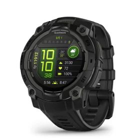 【中古】（新古品）ガーミン(GARMIN) Instinct 3 45mmサイズ AMOLED Black Bezel with Black Band 010-02936-30 【ランニング・ゴルフ・登山・サイクリング等30種類以上対応】【Android/iOS対応】【Suica機能搭載】【ビジネスシーンもOK】【日本正規品】