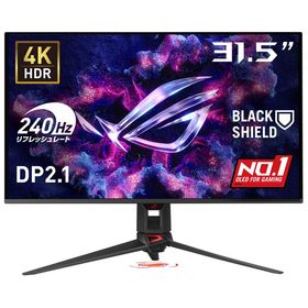 ASUS｜エイスース ゲーミング液晶ディスプレイ(31.5型/ OLED/ 4K 3840×2160/ 240Hz/ 0.03ms)(ブラック) PG32UCDM3 返品種別A