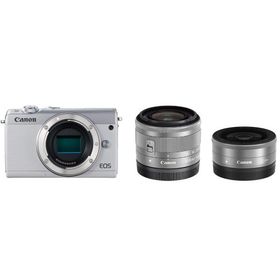 Canon ミラーレス一眼カメラ EOS M100 ダブルレンズキット ホワイト EOSM100WH-WLK