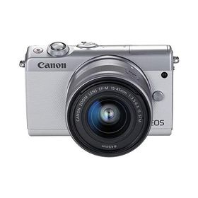 Canon EOS M100 EF-M15-45 IS STM レンズキット ホワイト 良品 動作確認済み 1ヶ月保証付 小型軽量 ミラーレス