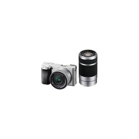 ★ソニー / SONY α6400 ILCE-6400X ダブルズームレンズキット [シルバー]【デジタル一眼カメラ】【送料無料】