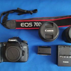 Canon EOS 70D ダブルズームキット 箱付き