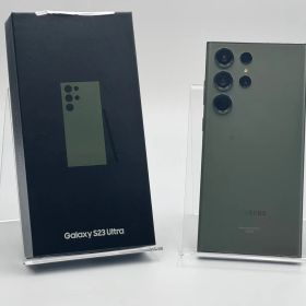 【箱付き中古C】Galaxy S23 Ultra SCG20 256GB グリーン SIMフリー 白ロム
