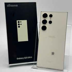 【箱付き中古B】Galaxy S23 Ultra SC-52D 256GB クリーム SIMフリー 白ロム