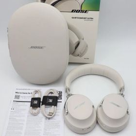 【美品】BOSE QuietComfort Ultra Headphones 第2世代 ホワイトスモーク ノイズキャンセリング ヘッドホン 空間オーディオ対応 ボーズ 本体