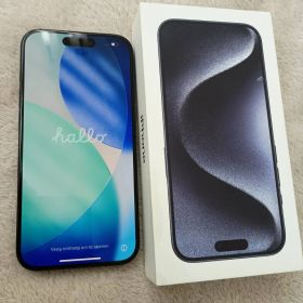 【HQ-287】iphone 15 PRO 128GB MTUA3J/A Simフリー 初期化済み 箱付き バッテリー最大容量83%