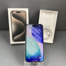 訳あり 美品 国内版 SIMフリーiPhone15 Pro 128GB ナチュラルチタ二ウム色
