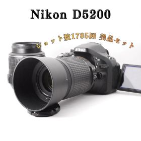 【美品 ショット数1785回】Nikon D5200 ダブルレンズ スマホ転送