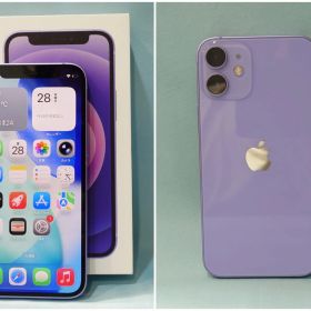 Apple iPhone12mini 64GB パープル SIMフリー 3J247J/A 本体 元デモ機 日本国内モデル au〇 828-2