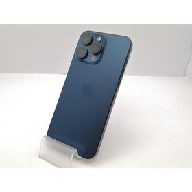 【中古】Apple docomo 【SIMフリー】 iPhone 15 Pro Max 256GB ブルーチタニウム MU6T3J/A【大須アメ横】保証期間１ヶ月【ランクC】