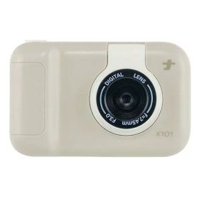 ナカバヤシ コドモナカメラ くすみカラーとコロンとしたフォルムが可愛いキッズカメラ ベージュ CAM-K101BE